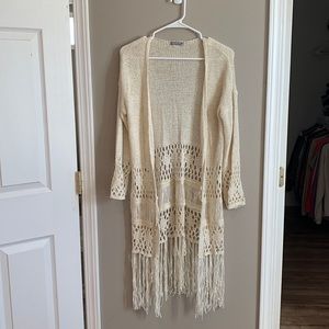 Earthbound Trading Fringe Kimono/cardigan jacket/sweater